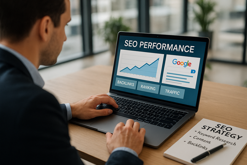Analisis SEO di kantor