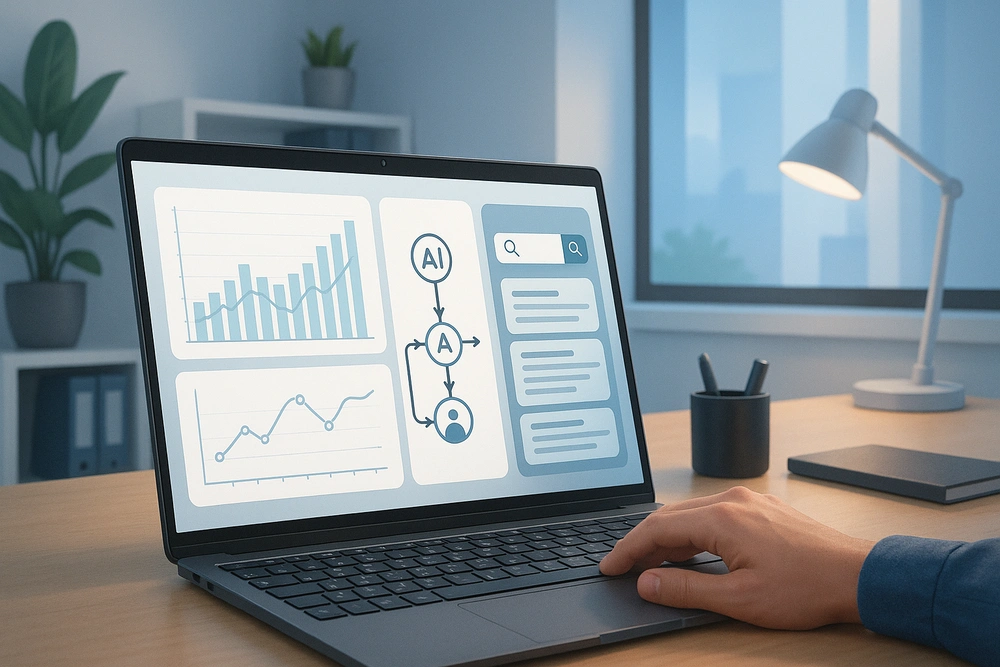 Ruang kerja digital modern