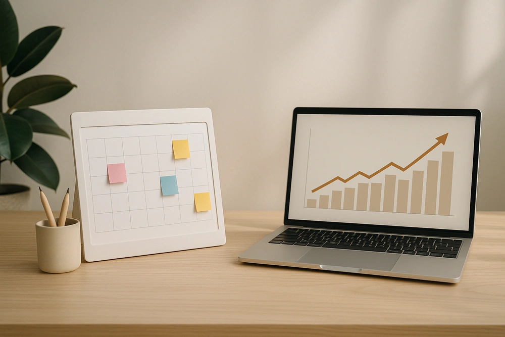 Meja kerja minimalis