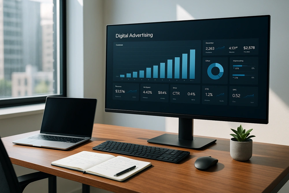 Ruang kerja digital modern