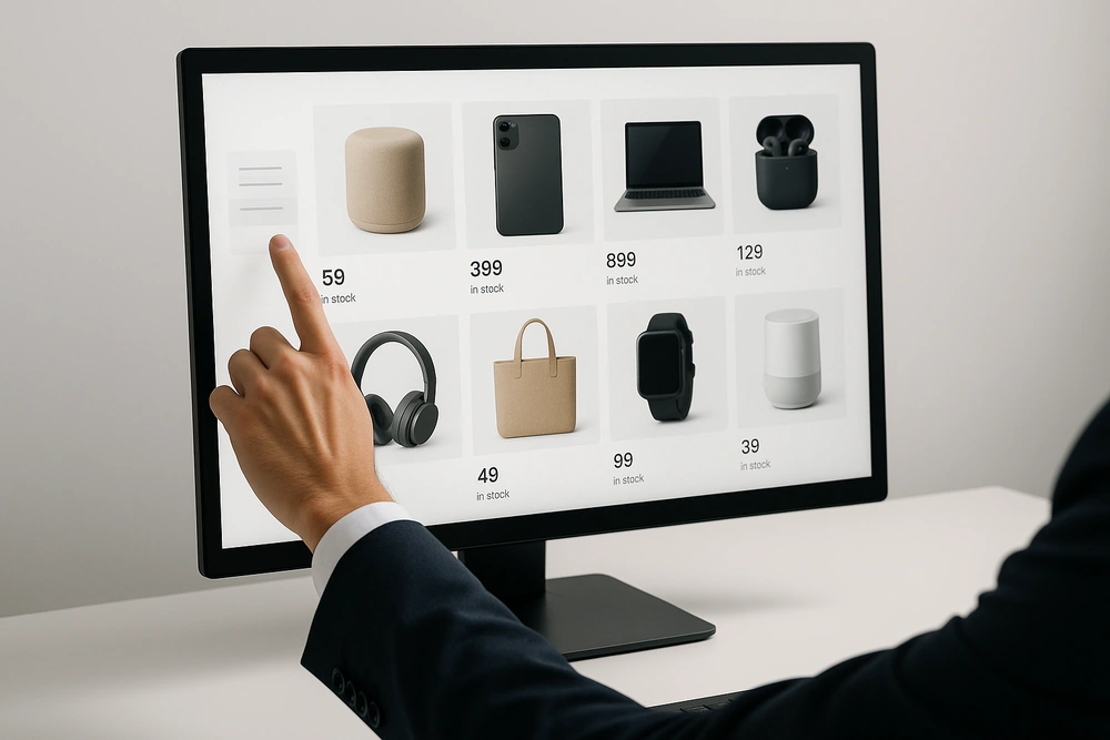 Tampilan katalog digital