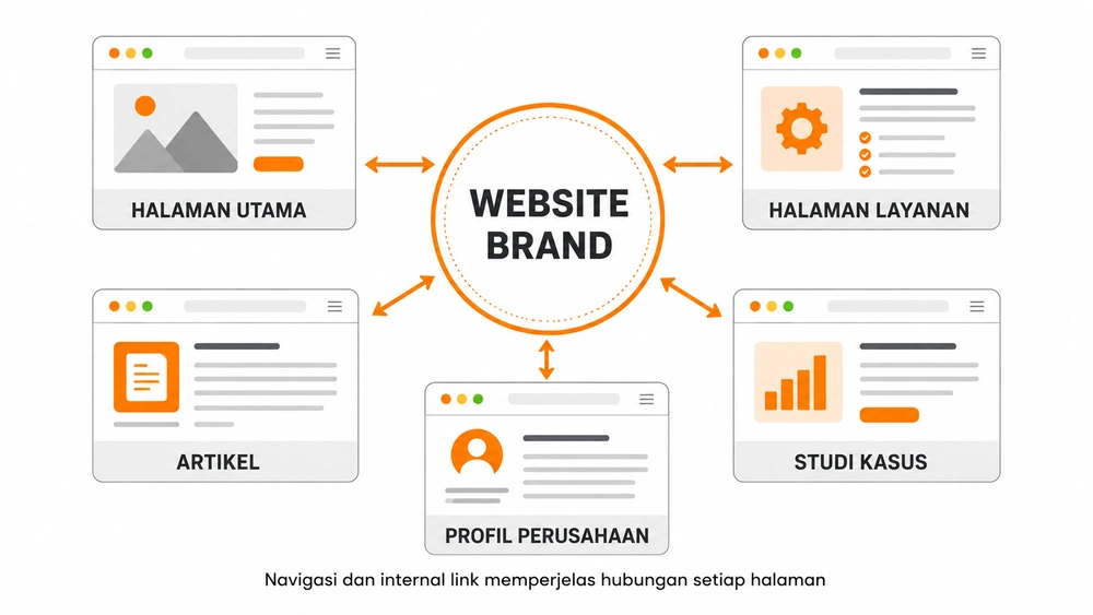 Perkuat website brand